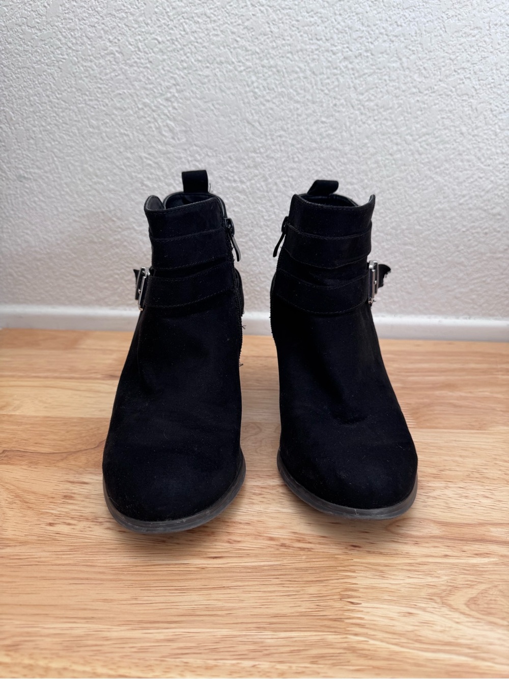 Torrid Stacked Ankle Bootie - Black (WW) - Picture 6 of 12